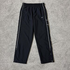 Nike Pants Mens XL Black Track Mesh Lined Zip Ankle Athletic Sporty Workout